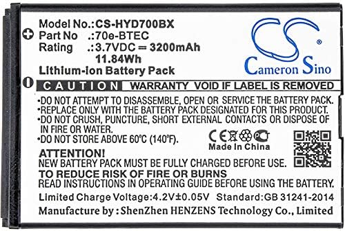 Cameron Sino Battery for Dolphin 70e 75e 60s, Honeywell Dolphin 60s Captuvo SL42 Sled Healthcare Sled Dolphin 70e Dolphin 75e