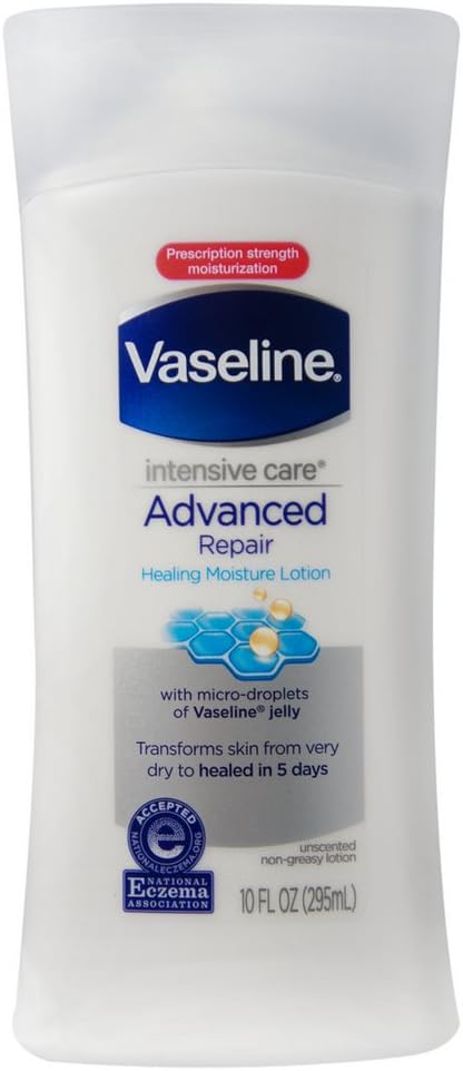 Vaseline Intensive Care Advanced Repair Unscented Lotion 10 oz (Pack of 2)