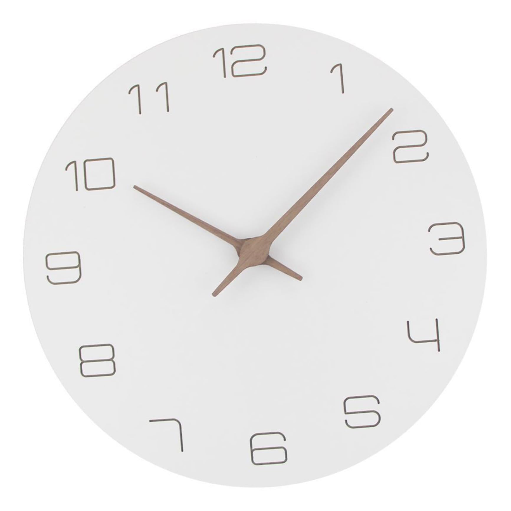 Horloge murale moderne facile à accrocher pour supprimer le tic-tac du salon