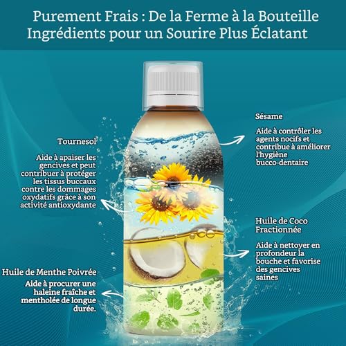 GuruNanda Huile à tirer, bain de bouche naturel, mélange ayurvédique d — free download