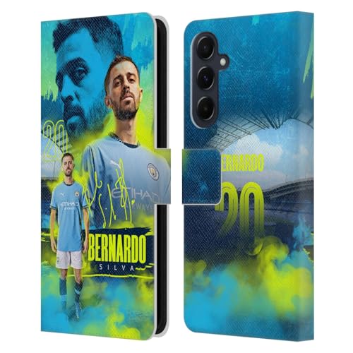Étui Portefeuille Samsung Galaxy A55 5G Manchester City Man City FC Bernardo Silva Coque