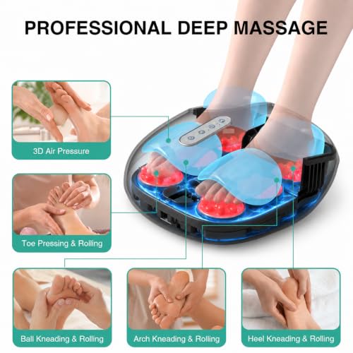 Image of Medcursor Foot Massager with Heat, Shiatsu Deep Kneading [2026 Upgraded]