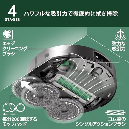 iRobot ルンバ(Roomba)Plus 505 Combo ロボット + AutoWash 充電ステーション N185060 の商品画像 3