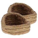 Matériaux : ce nid d'oiseau tressé à la main est fabriqué en paille tressée. il convient aux oiseaux de compagnie, à l'élevage et au repos des volailles, et peut également servir de couchage pour les poules ou d'abri pour les petits animaux