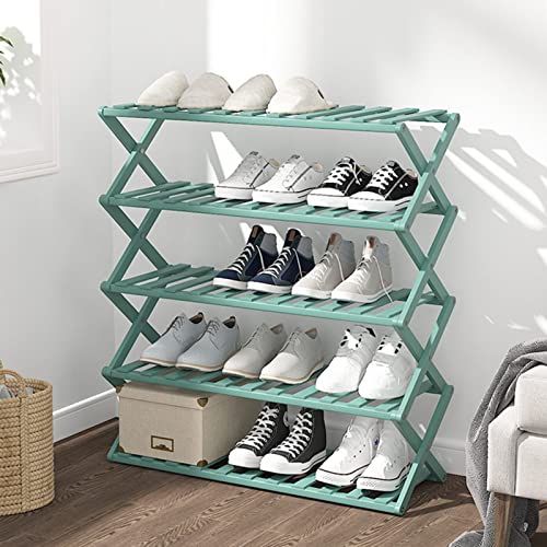Étagère à chaussures pliante simple meuble de rangement utile à 5 niveaux