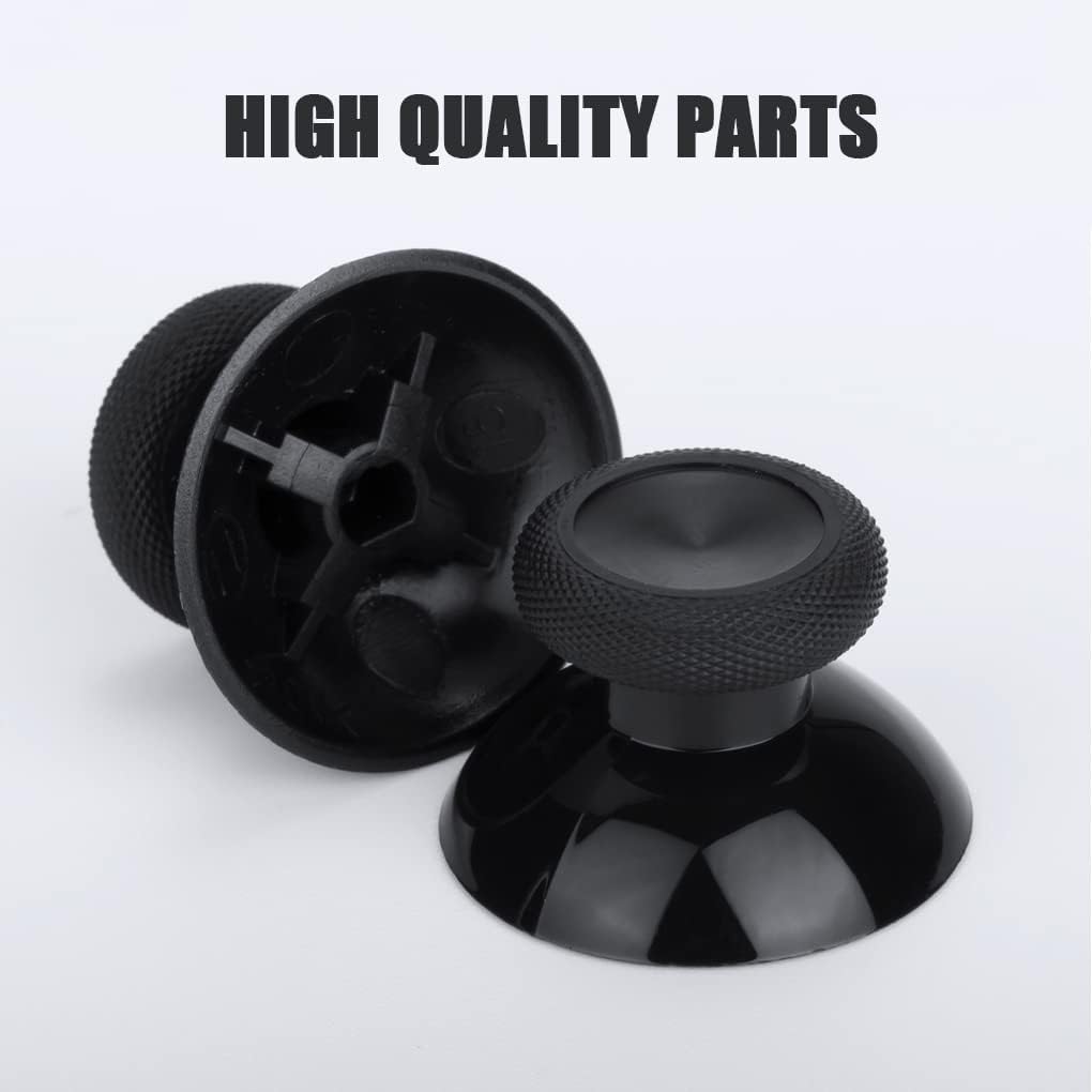 TOMSIN® Replacement Thumbsticks for Xbox One/ PS4 Controllers, Black Analog Joysticks for Xbox One S (2 Pcs) (Black)