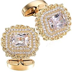 B-Clear Crystal of Gold Square Flowers