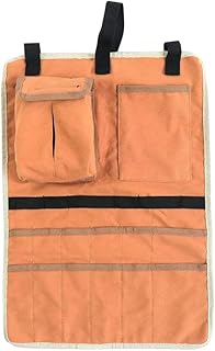 Athemeet Torba na sztućce kempingowe wielofunkcyjna łyżka widelec serwetki stołowe przenośna wisząca torba do przechowywania płótno składana wiele kieszeni torba piknikowa sprzęt kempingowy