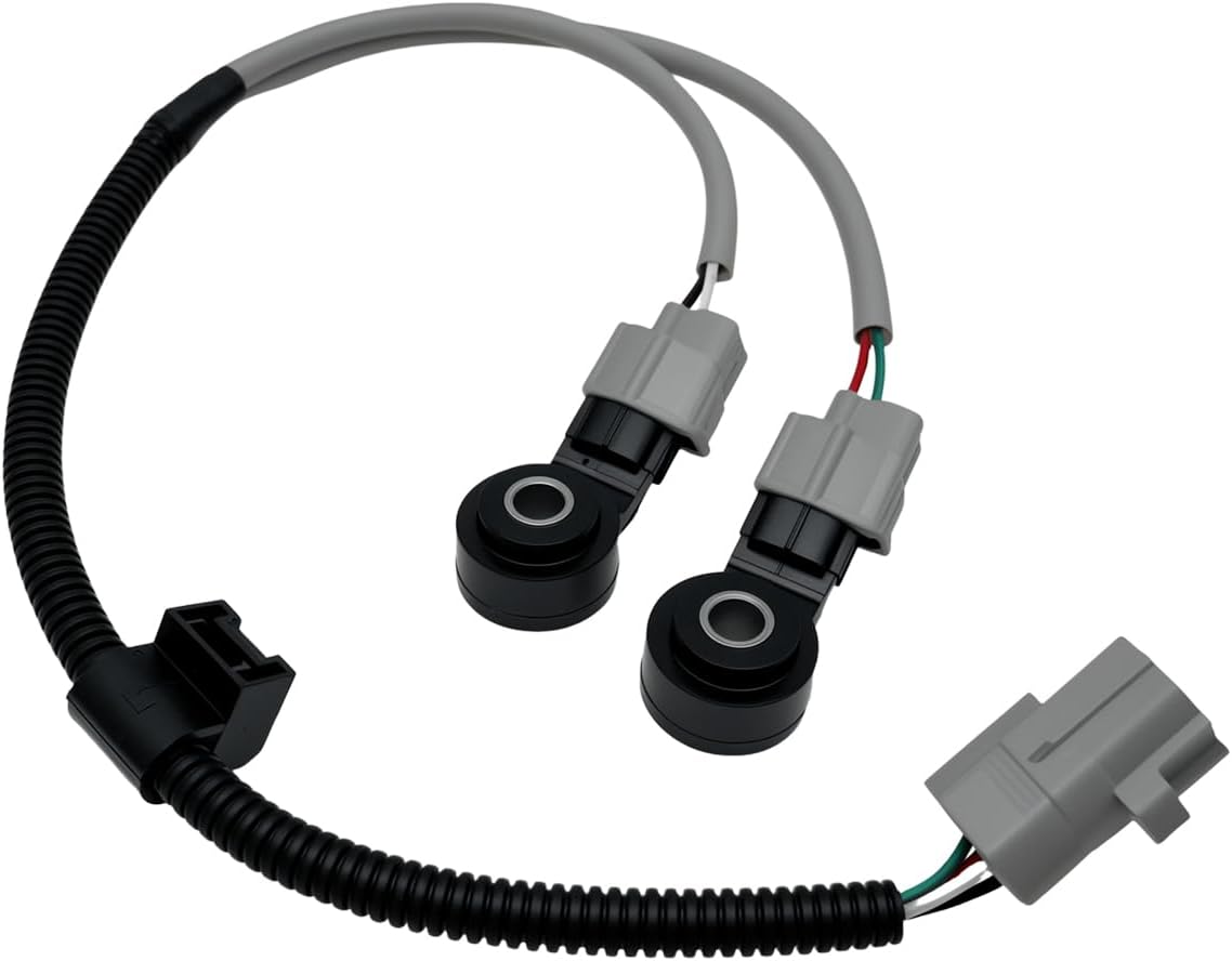 2Pcs Knock Sensor and Harness Kit 89615-06010 Compatible with ES330 GS430 GX470 IS250 IS350 4Runner Avalon Camry Corolla Highlander Matrix Prius RAV4 Solara Tacoma Tundra Venza Yaris