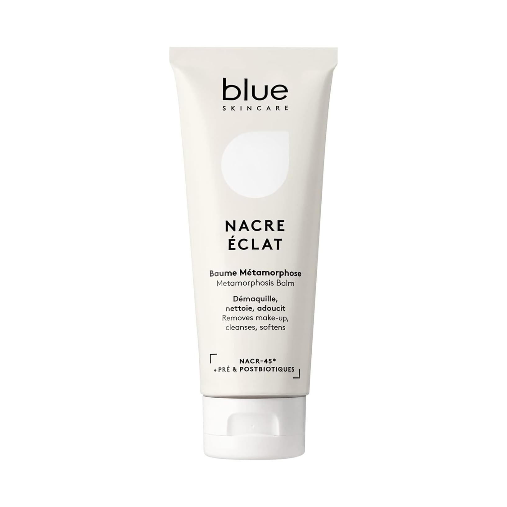 Baume Métamorphose | Nacre Éclat | Démaquillant & Nettoyant Visage Texture Gel D-Phase Transformante | BIONACRE®, Pré & Postbiotiques | Testé Dermatologiquement | 125 ml