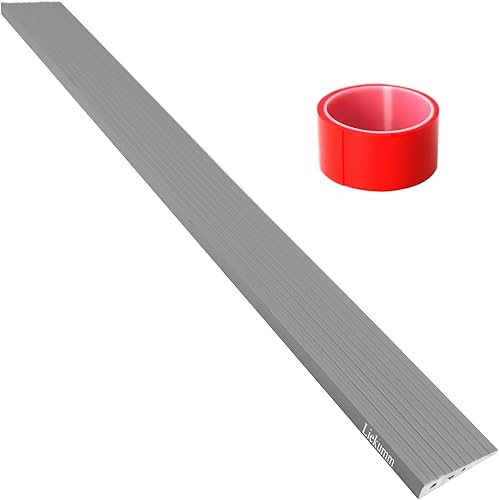Miniatura 9 de LIEKUMM Rampas de umbral para puertas, rampa de umbral de puerta de elevación de 35 pulgadas, rampa de umbral de PVC de capacidad de 1700 libras