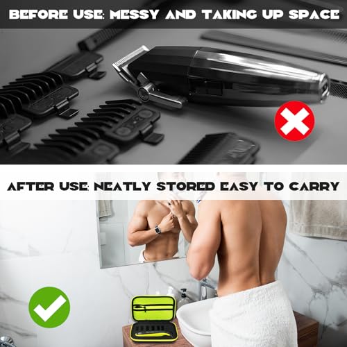 Beschermhoes voor elektrisch scheerapparaat Accessoires Philips OneBlade QP2520/30, QP2520/65, QP2530/30, QP2630/30, opbergdoos - Afbeelding 6