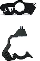 Vista 2 de QWORK Cerradura de manillar de bicicleta ajustable antirrobo resistente, paquete de 2 – un agarre/acelerador/freno/bloqueo de manillar