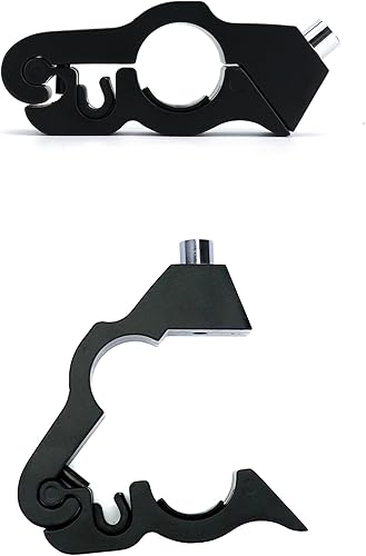 Miniatura 2 de QWORK Cerradura de manillar de bicicleta ajustable antirrobo resistente, paquete de 2  un agarreaceleradorfrenobloqueo de manillar para bicicleta,