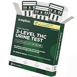 Exploro Multi Level THC Drug Test Kit – 3 Level Marijuana & Weed Test at Home (20, 50, 100 ng/ml) – Urine THC Test Strips for Detox Cleanse Monitoring, Pre-Employment & Personal Use (Pack of 3)
