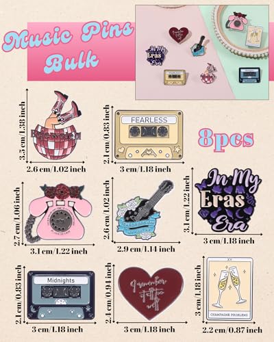 Image of beyonday Creative Singer Pins for Collection Lyrics Album Inspired Brooch Pins for Fans Friendship Brooch Music Lover Enamel Pins on Backpacks Clothes Jeans Hats Concert Gifts for Enthusiasts Women Adults