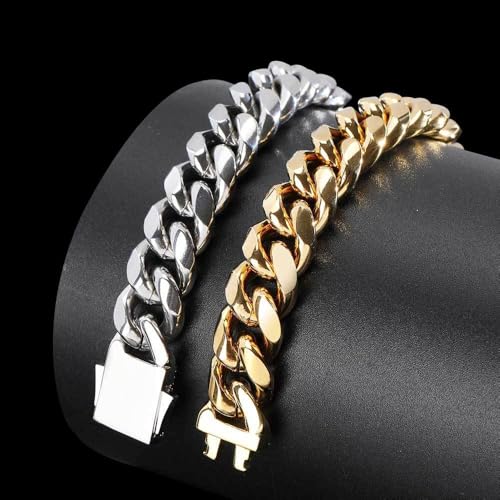 18K men's gold bracelet with Cuban style design paired with moissanite diamonds, perfectly blending classical and modern styles, high-end jewelry gift4