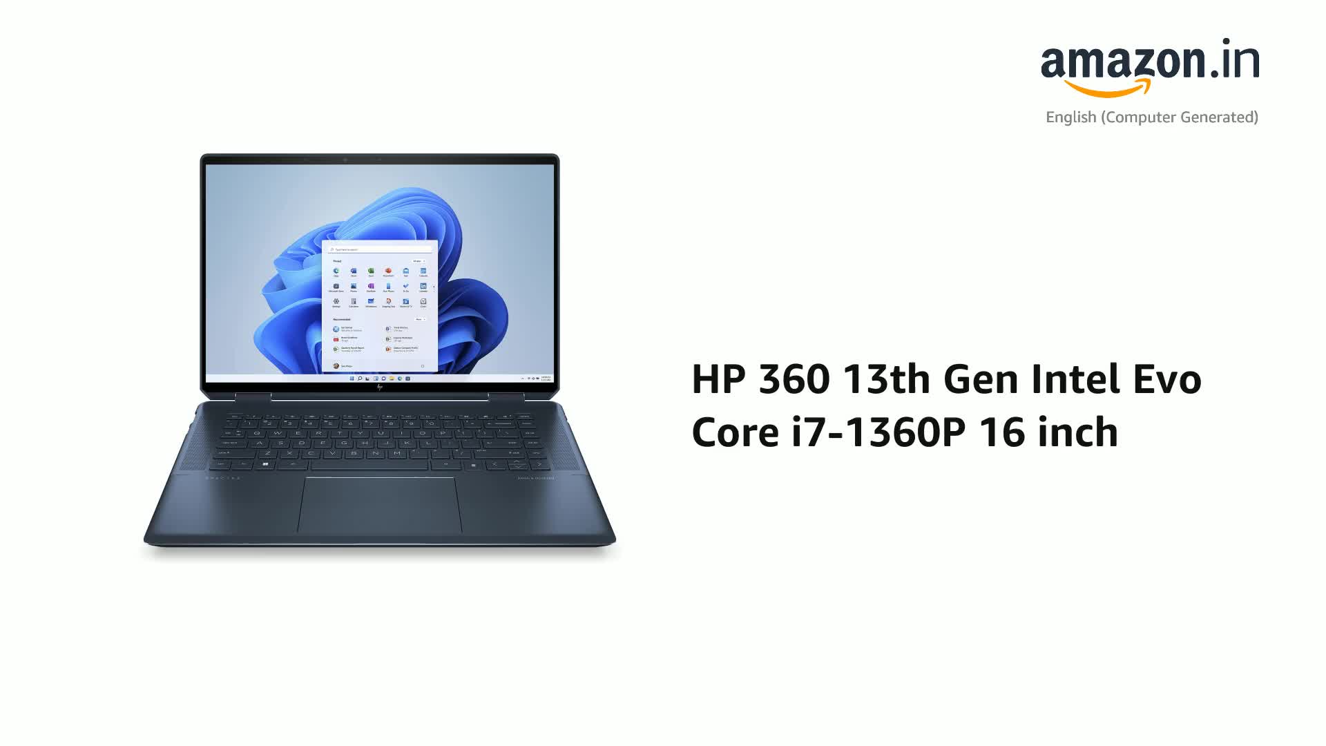 HP 360 13th Gen Intel Evo Core i7-1360P 16 inch(40.6cm)(32GB RAM