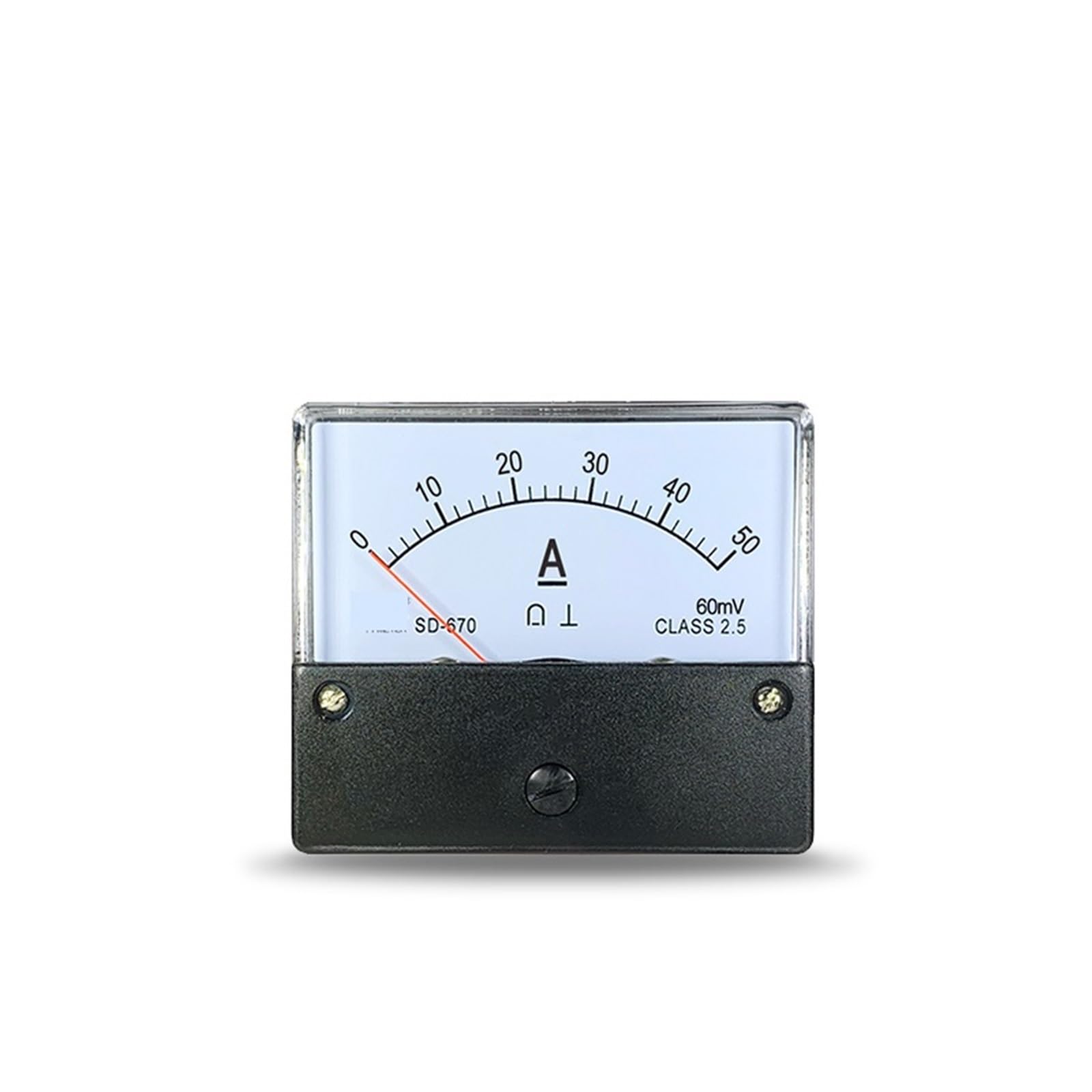 Ampèremètre DC 30A 60mV pointeur type SD670 encastrable pour tableau électrique - 4