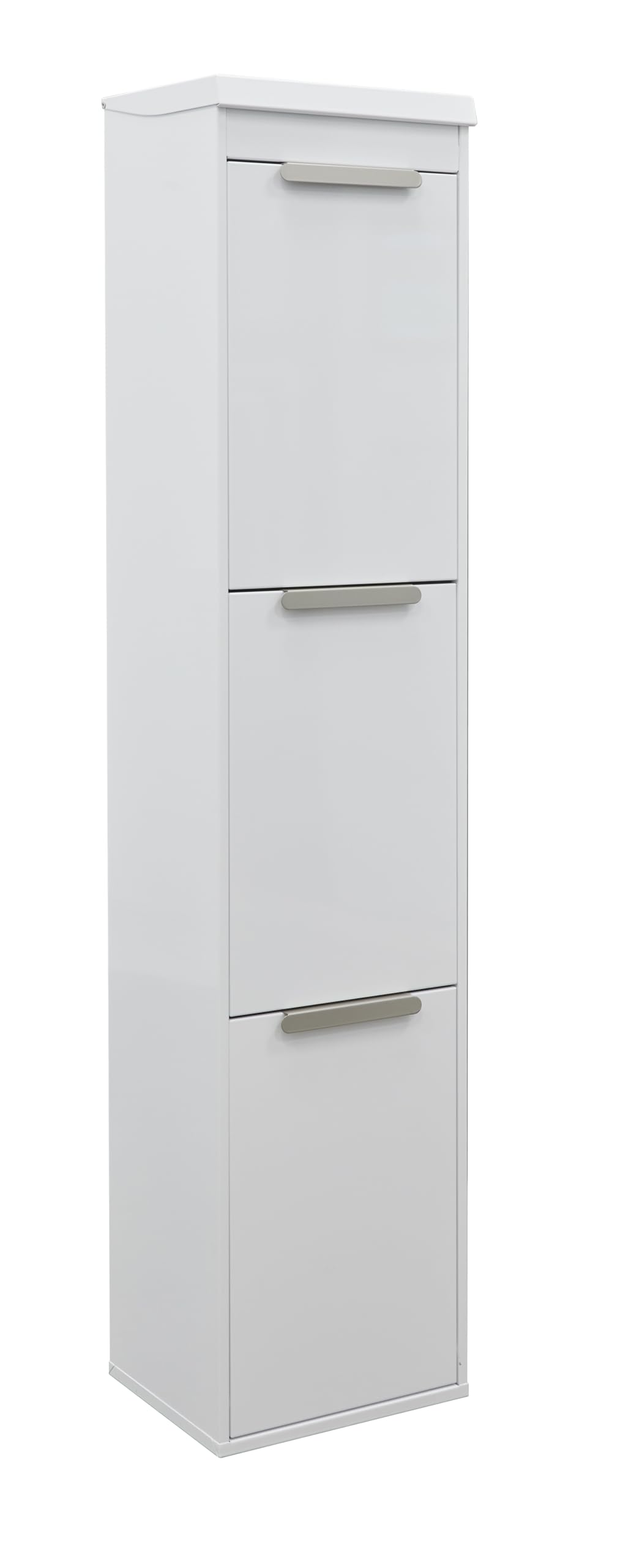 ARREGUI Ecoclas Plus CR321-E Mülltrennsystem aus Stahl mit Aufbewahrungsbox mit Deckel | 3x17L (51L) | 3 Fächer Mülleimer für die Küche | 3 Fach Abfalleimer | Herausnehmbare Inneneimer + Griff | weiß