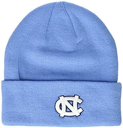Collegiate Cuffed Knit Beanie Hats (US, Alpha, One Size, UNC Blue)