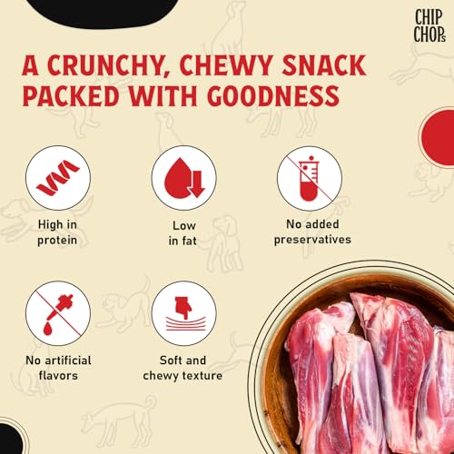 Image of Chip Chops Lamb Cubes Dog Treats, High Protein Dog Treats & Healthy Dog Snacks, Easily Digestible Training Rewards for All Breeds, Soft Chewy Lamb Bites, 70g Each (Pack of 2)