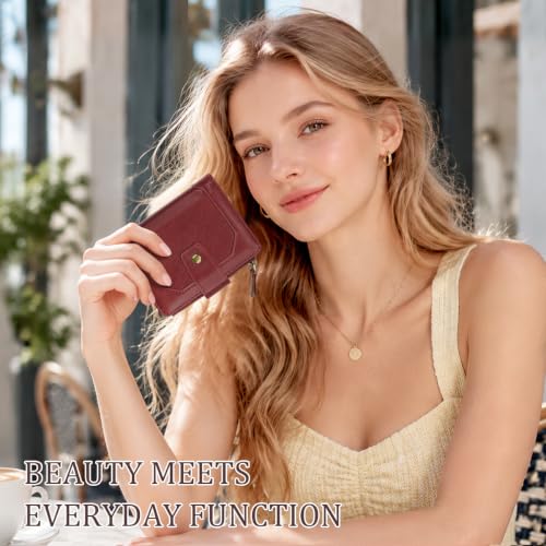 Image of Small Womens Wallet Billfold RFID Credit Card Holder Ladies Purse