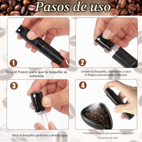 Miniatura 4 de Misfun Juego De Taza Dosificadora De Granos De Café Y Botella Pulverizadora Rdt, Rockible Cuenco De Pesaje, Bandeja Individual, Uenco Dosificador Portátil