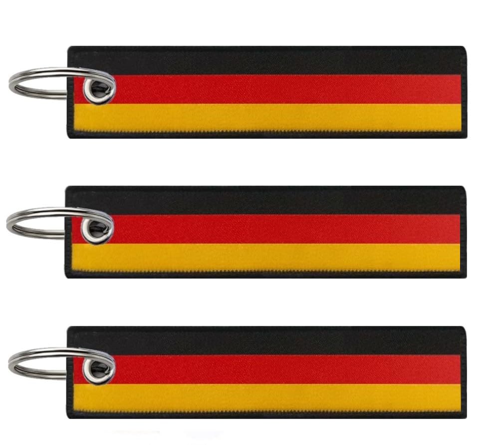 Flag Keychain Tag with Key Ring