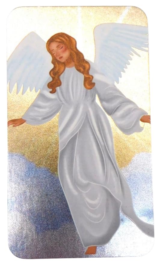 Guardian Angel Lapel Pin Gift Set with Metal Brooch and Holy Prayer Card Fashion Jewelry for Girls3