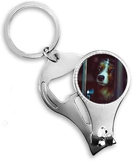 Dog Pet Animal Lonely Picture Nail Nipper Ring Key Chain Bottle Opener Clipper