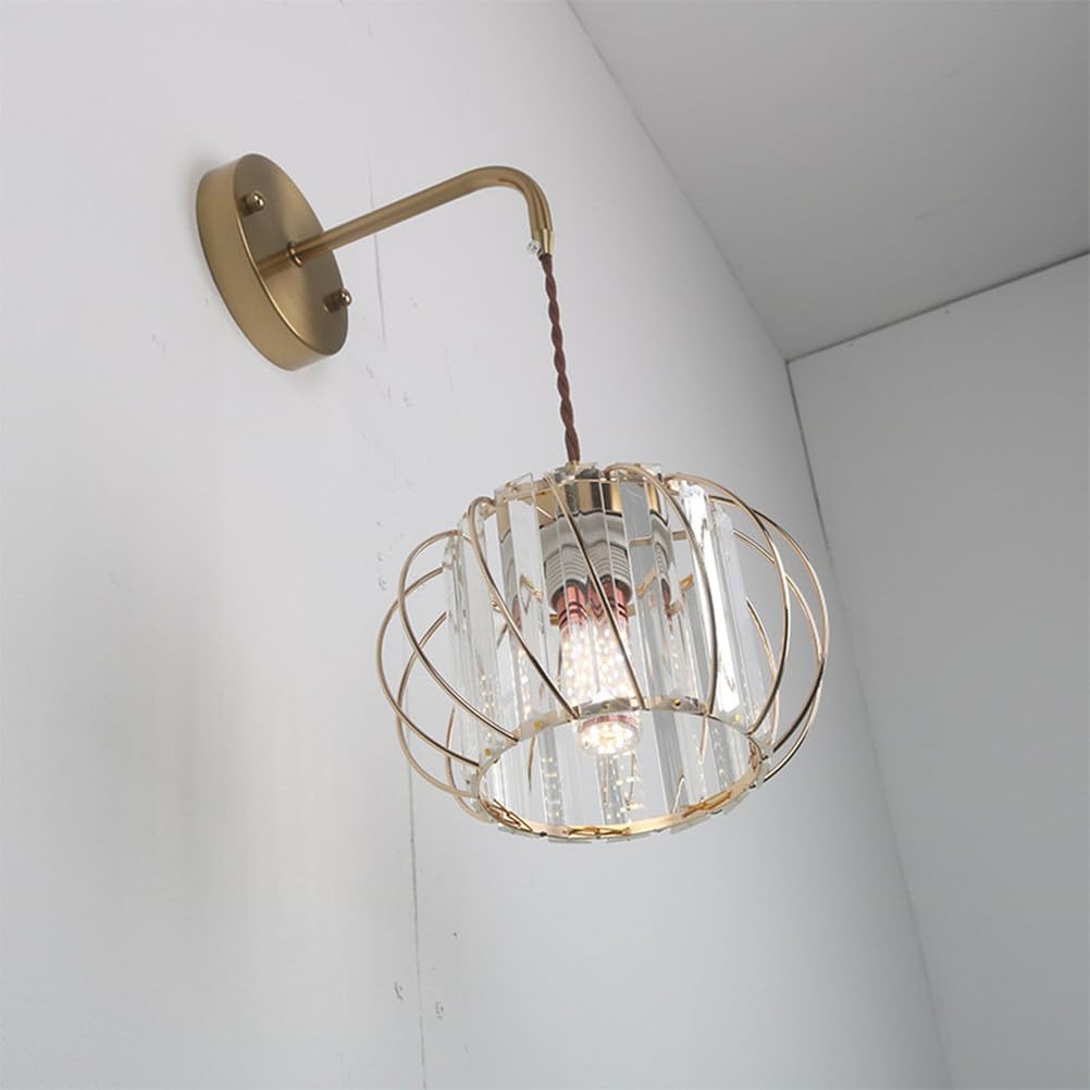 E27 Moderno Cristal lámpara de pared En el interior retro Minimalismo Colgante de luz iluminación de la pared Lámpara de noche Habitación Sala de estar desván decoración