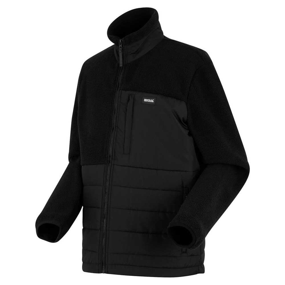 Regatta Men's  Black Frankie Borg Hybrid Full Zip Fleece in Size S, BrandAlley