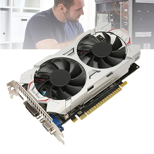 Scheda Grafica per Giochi GTX 1050Ti, Scheda Video DDR5 da 4 GB a 128 Bit con Doppie Ventole di Raffreddamento, Scheda Grafica a Basso Profilo da 850 MHz a 3800 MHz con - Scheda video - Immagine 8