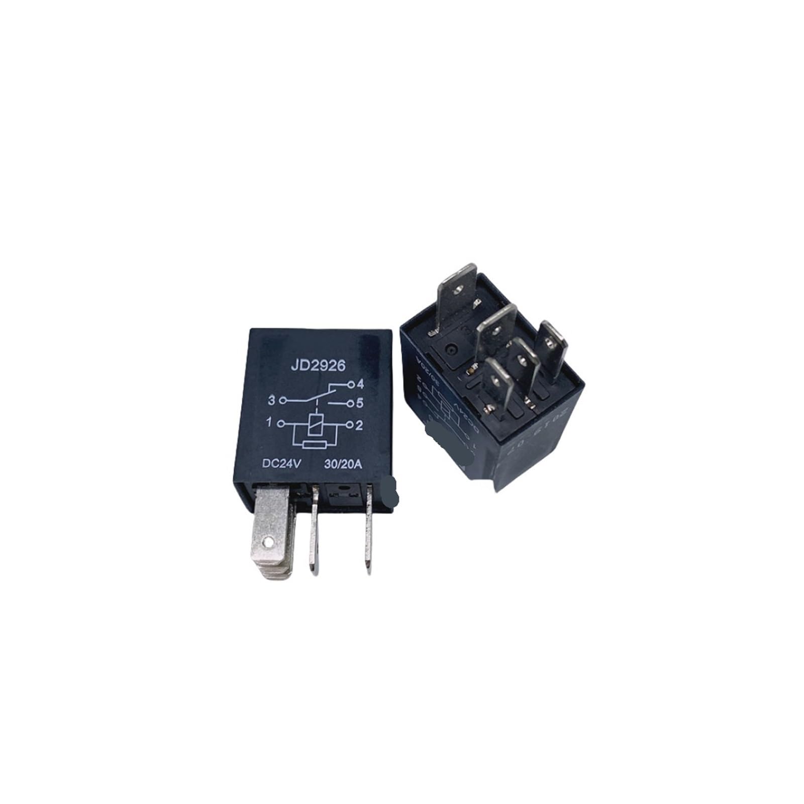 AARTERZZA 2PCS Relais JD1926 5PIN 24V JD1926A 5PIN 12V