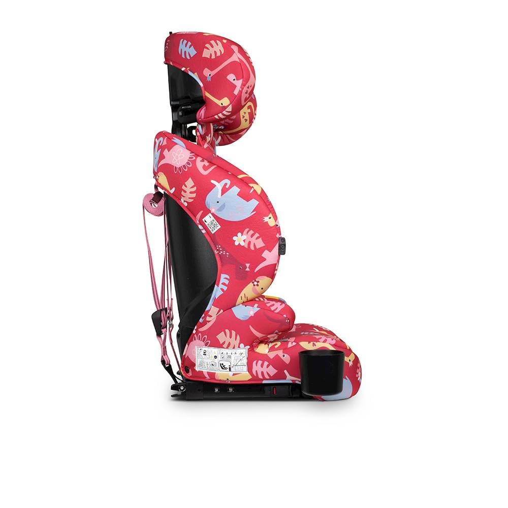 Cosatto Zoomi 3 i-Size Kindersitz ISOFIX 76-150cm (Dino Delite) | ISOFIX Befestigung, 5-Punkt-Gurt, Seitenaufprallschutz und waschbare Bezüge.