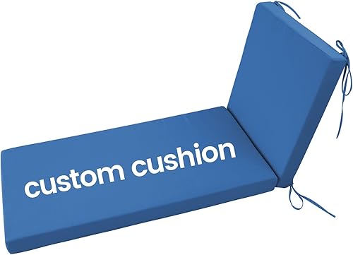 Cojines para tumbona de 72 x 21 x 3 pulgadas, color beige, impermeable, para muebles, muy suave, con cremallera, lavables para sillas de patio