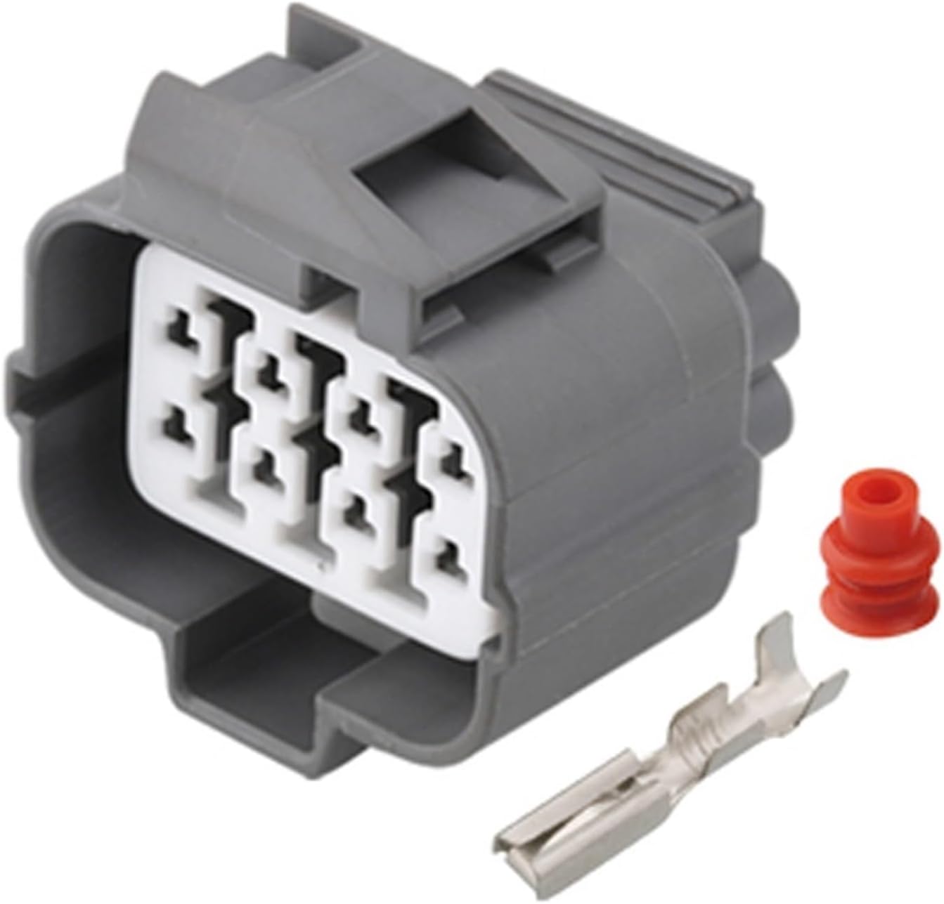 1/5/10/20 Set 8 Pin 6181-0075 OBD Dsitributor Connector For A/F Ratio Sensor Acura Ignition Module Transmission AICNRUT(8p female male,10 sets)