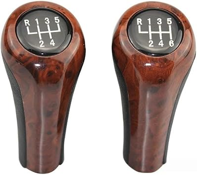 5/6 Speed Gear Shift Knob Wood Grain Leather for b-mw E30 E36 E46 E39 E34 Z3 E53 X1 X3 X4 Z4 Z5 Z8 M3 M4 M5 6 Speed