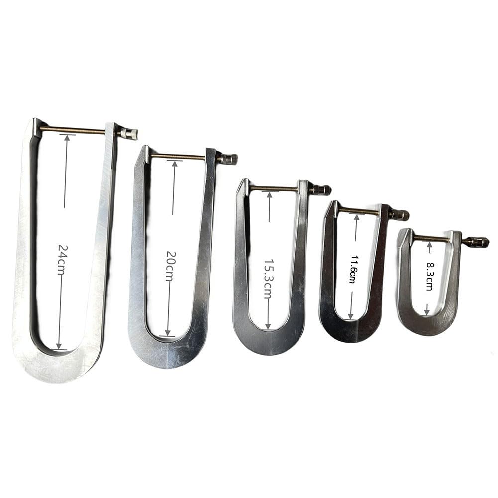 Serre-joints en aluminium pour violon, guitare, basse, pour réparation et entretien des luthiers (profondeur 20 cm)