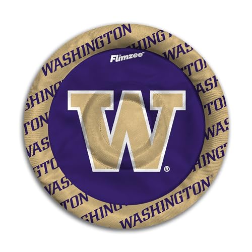 Image of YouTheFan NCAA Washington Huskies Flimzee Bean-Bag Flying Disc