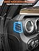 Savadicar Sky Blue Interior Accessories - Dashboard Side Air Vent Trim Cover for 2018-2023 Jeep Wrangler JL JLU 4XE & Gladiator JT - Solid Color Interior Decor Upgrade Option, 2-Piece