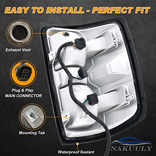 Tail Light Assembly Compatible With 2014-2015 Chevy Silverado 1500 2500Hd 3500Hd Gmc Sierra 3500 Hd Right Passenger Side Taillight Brake Lamps Bulb And Harness #TOP2