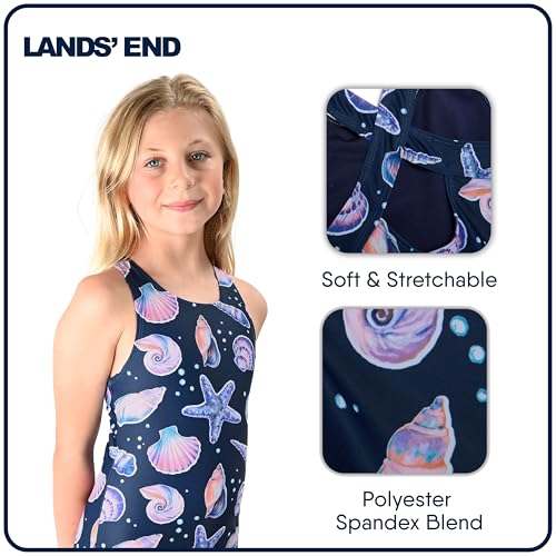 Lands' End Girls' Swimwear UPF 50 One Piece Swim Suit (XS-XL)2