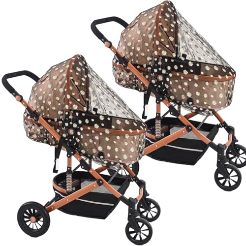 Huehkir Mosquitera para Bebés, Cubierta De Malla Ligera para Cochecitos, Barrera Protectora con Correas Elásticas para Sillas De Paseo, Cunas, Corralitos Y Moises