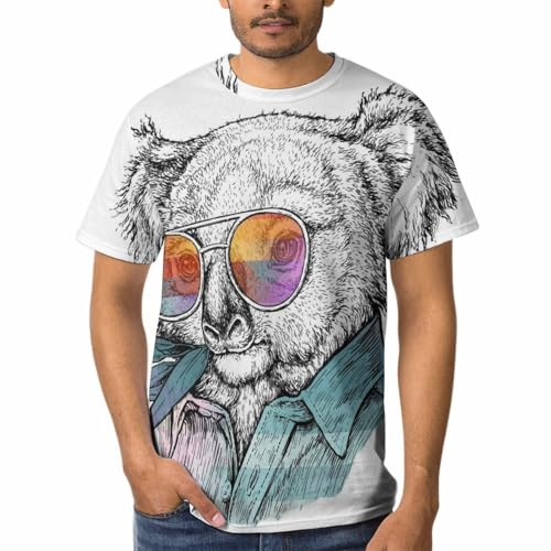Chemise Tshirt Raton Laveur Homme Col Rond Coupe Droite Légère