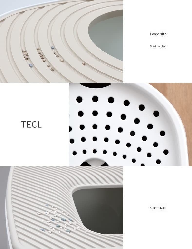 Lettiera for Gatti con Accesso dall'alto Toilette for Gatti Completamente Chiusa Extra Large Anti Splash Recinzione Alta Lettiera for Gatti Vasca for lettiera for Gatti