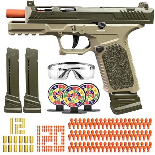 Toy Gun, Semi-Automatic Shell Ejecting Toy Gun Pistol Automatic Reloading for Kid, Shooting Games Educational Model Toy Pistol to Cool Toys Gifts for Boys & Girls Ages 6+