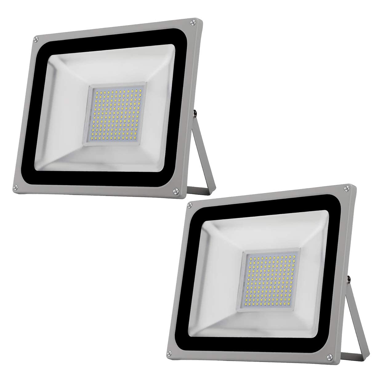 Luz de trabajo LED recargable de 100 W, reflector impermeable IP65, luz blanca diurna 6500 K, iluminación de seguridad para exteriores, jardín, garaje y más