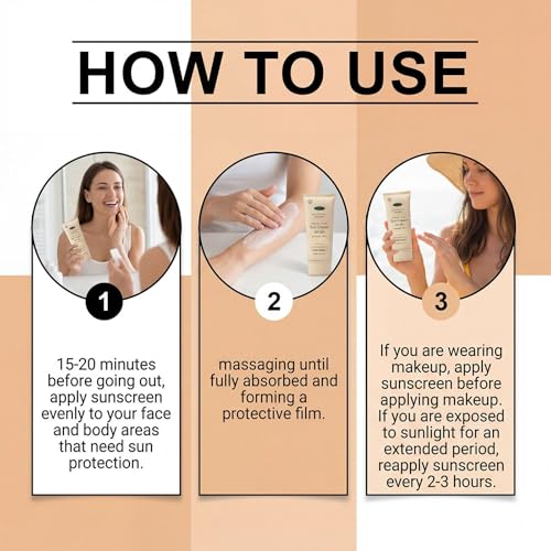 Generic Tallow Sunscreen for Face & Body SPF 30, Lightweight Sun Protection Lotion for Family Hiking and Beach, Smooth Texture for Healthy-Looking Skin and Natural Beauty (2PC) 2pcs